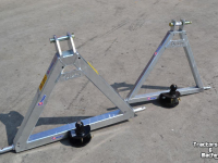Dieplader / Aanhanger Qmac Q-Trekhaak tractor CAT2 / trekbok