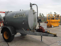 Mesttank Welgro 3500 liter vacuumtank waterwagen mesttank giertank slanghaspel
