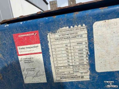 Oprijwagen  Schwarzmuller diepalder