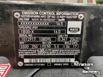 Vuilwaterpomp / Bemalingspomp Hatz 1B30-X