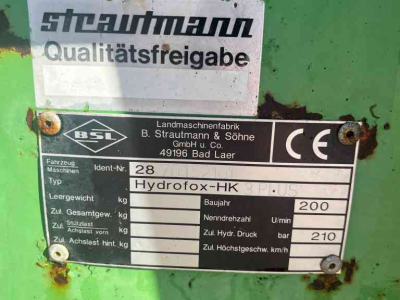 U-snijder / Kuilvoersnijder Strautmann Hydrofox HK 3 PLUS kuilsnijder, u snijder, voermachines