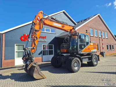 Bandenkraan / Graafmachine op wielen Doosan Develon DX160W-5
